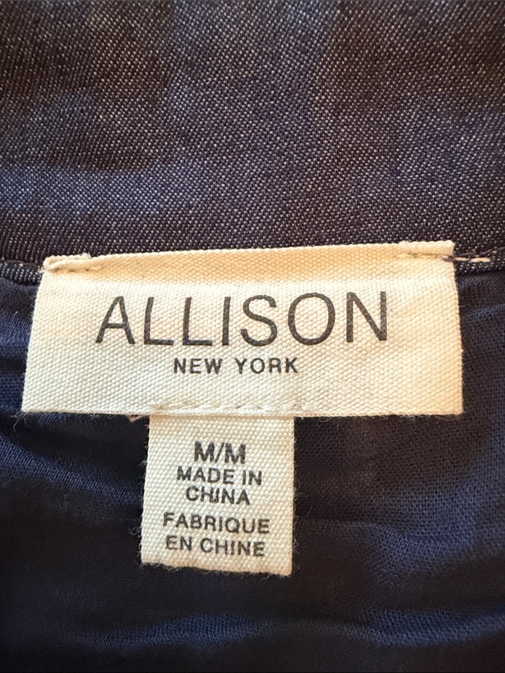 Embroidered Navy Midi Skirt with White Floral Motif - Picture 2 of 3